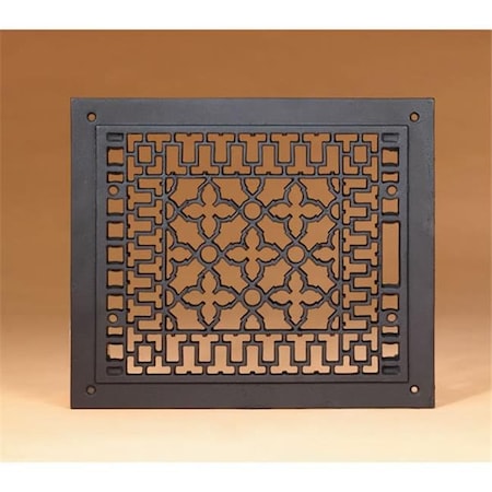 Integra Miltex Minuteman International Co. JG-14 12 Inch  x 14 Inch  Cast-iron Grille  Black  Fits 10 Inch  x 12 Inch  Opening 71310